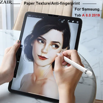 Hârtie Ca Ecran Protector de Film Mat Pentru Samsung Tab a 8.0 2019 animale de COMPANIE Pictura Scrie Pentru SM-T290 T295 T297 8.0