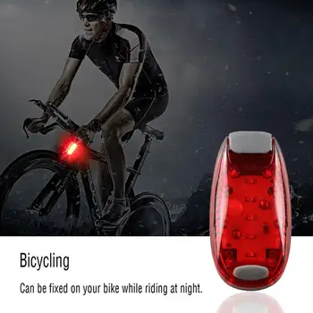 5 Lampă cu LED șirag de mărgele noapte de echitatie Reflectorizante echipamente biciclete piese de multi-funcție de siguranță biciclete lumina clip lumină de funcționare