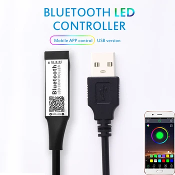 1 BUC Inteligent RGB Bluetooth Timer Controler USB de Înaltă Calitate LED-uri Controler Bluetooth pline de culoare Lumina RGB 3528 5050 Lumina Benzi