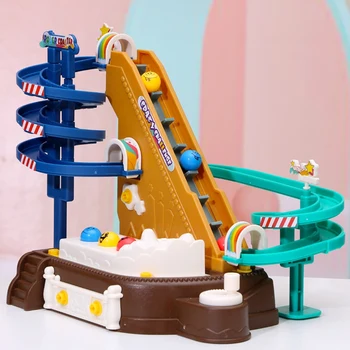 DIY Amuzant Roller Coaster Parc de Distracții Șurub Asambla Puzzle Jucarii Model de Jucarie Cadou pentru Copii Jucarii Educative