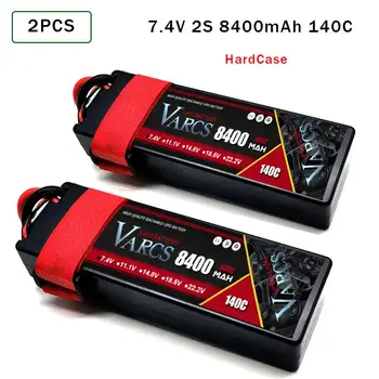 2 BUC VARCS RC Baterie Lipo 2S 3S 4S 7.4 V 11.1 V 14.8 V 6500MAH 8400MAH 7000mah 95C 100C 120C 140C pentru 1:8 1:10 pentru două persoane truggy Masina