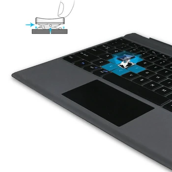 Pentru Microsoft Surface Pro 3 4 5 6 7 Turcă Arabă, Ebraică, Rusă, Spaniolă, Italiană, Coreeană Tableta Touchpad Wireless Keyboard