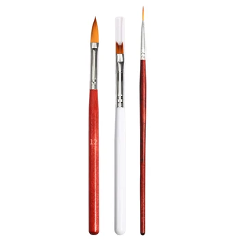 Nail Art Combinație Pen Pen Floare Zimțată Perie Petală Stilou Nail Art Design Set Perie Gravare 3D Desen Desen Stilou Set de Unghii