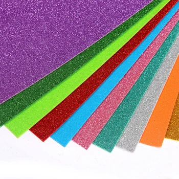 10 de piese de diferite culori pulbere de aur paiete burete hârtie îngroșat flash hârtie spumă ceapa hârtie manual material DIY