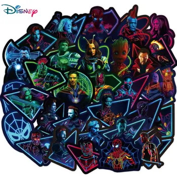 50PCS Disney Marvel Avengers Hero Autocolante Anime Impermeabil Desene animate Depozitare Skateboard Chitara Chitara Laptop Sticker Fata de Copil Jucărie