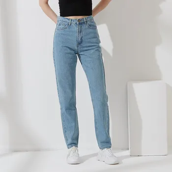 Wixra De Bază Femei Blugi Pantaloni Harem Plus Dimensiunea Femei Streetwear Vintage De Calitate Înaltă Talie Femme Lung Pantaloni Din Denim