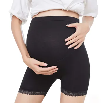 Femeile Gravide Belly Pantaloni Scurți În Afara Purta Vara Scurte De Design Jambiere Maternitate Culoare Solidă Abdomen De Siguranță Pantaloni Scurți Confortabil