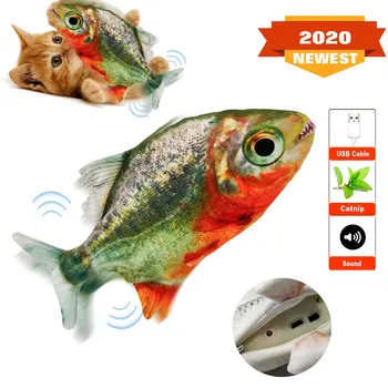 Pisica Jucării De Ros Catelul Electronic Musca Jucării Formă De Pește Interactive Pește Colorat Pisica Jucarie Catelus Pentru Copii Animale De Companie Jucărie Pentru Pisică Pisoi