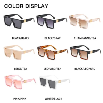 VCKA Unisex Moda Doamnelor Pătrat ochelari de Soare pentru Femei Ochelari de cal Nuante Vintage de Designer de Brand Supradimensionat Ochelari de Soare UV400 Ochelari