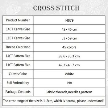 Manual DIY Aranjament de Flori cruciulițe Numărat Imprimate Panza DMC 14CT 11CT Broderie Manual Cross-stitch Seturi