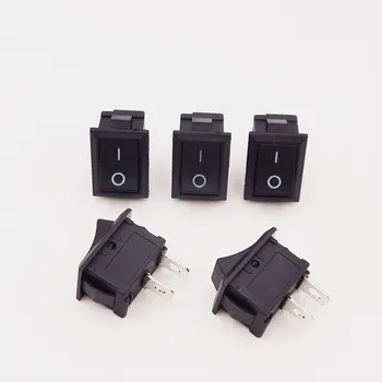5Pcs / push buton mini comutator 6A-10A 110V 250V KCD1 2Pin Snap-in On / Off comutator basculant 5PCS / lung 21MM * 15MM