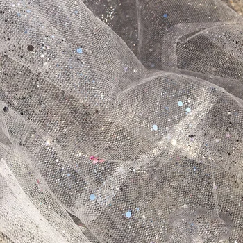Frumos Sequin Ochiurilor de Tesatura Practice DIY Artizanat Cusut Materialul Pentru Fusta Haine de Nunta de Decorare Pânză Latime 150cm