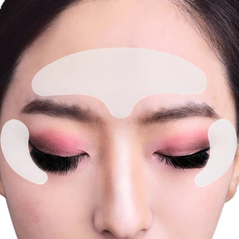 5Pcs Obraz, Bărbie Autocolant Facial Ochi Patch-uri pentru Îndepărtarea Ridurilor Feței Ridicare Reutilizabile din Silicon Anti-rid Fata Frunte Autocolant