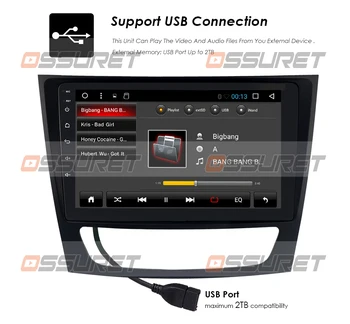 Android 10 GPS Auto Unitate Stereo Player Pentru 2001 2002 2003-2010 Mercedes Benz E-Class W211/CLS W219/CLK W209/G-Class W463 de 2 gb+16 GB