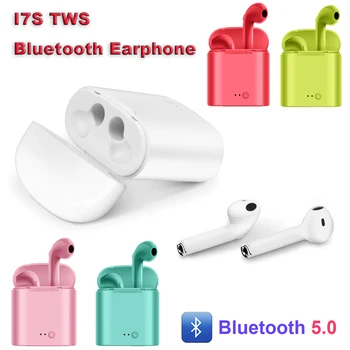 I7s TWS fără Fir Bluetooth Casti In-ear Stereo, Jocuri Sport, Pavilioane Cu Încărcare Cutie pentru iPhone Xiaomi, huawei, LG telefon