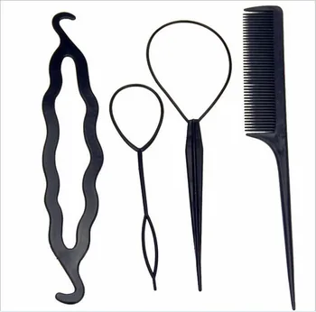 4buc/SET Lung de ac de păr de Păr gheare Agrafe de Păr la Modă Clip Instrumente de Hair Styling Pentru Femei Fata Accesorii Par BCC03