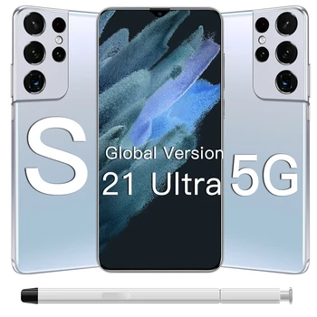 Versiune globală Galxy S21 Ultra 5G 16GB, 512GB 6.7 Inch Android10 Smartphone 6800mAh Ecran Complet Deca Core LTE de Rețea, Telefon Mobil