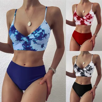 2021 Moda Femei Brazilieni Bandaj Bikini Set Push-Up Brazilian Costume de baie pe Plajă costum de Baie maillot de bain femme