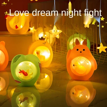 Lampă cu LED-uri De Email Material Uri Unicorn Stele Lumina de Noapte Creative Fanshionable Copii Cadou de Ziua Noptiera Luminos Jucarii