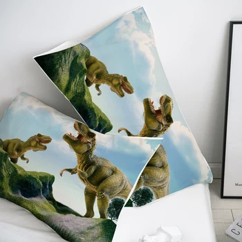 3D Perna Caz,Personalizat, fata de Perna 50x70 50x75 50x80 70x70 Perna Decorativa Acoperire pentru băieți,Dinozaurii din Jurassic Park lenjerie de Pat
