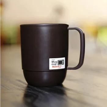 Cani de cafea de Plastic, pahare de Cafea Maner pentru cuptorul cu Microunde 330ml cană de rezistenta la temperaturi Ridicate 2 Opțional forma