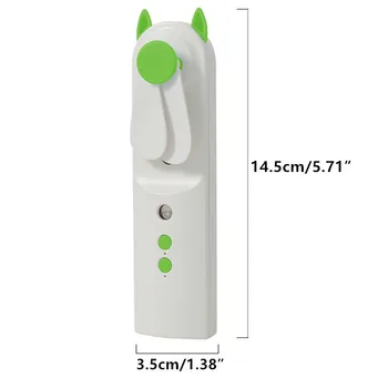 USB 2 In 1 Mini Ventilator Umidificator Portabil de Aer mai rece Electrice Portabile Baterii Drăguț Ventilatoare de Răcire Student Călătorie Acasă, în aer liber