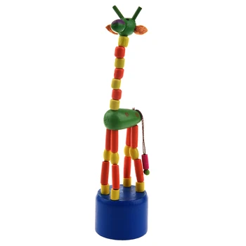 Copil De Dezvoltare Jucărie Copilul Dansează În Picioare Balansoar Colorat Girafa Jucarii Din Lemn