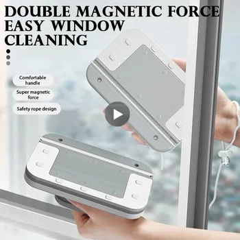 Magnetice De Sticlă Ștergător Cu Prindere Se Spală Fereastra Magneți Dublu Partea Perie De Curățare Magnetic Perie Pentru Spalat Instrumentul Curățare Windows