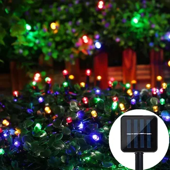 200 LED-uri de Iluminat în aer liber Șir de Gradina Solare Lumina Solară Putere Lampa Petrecere de Crăciun pentru Strada Terasă Balcon Gard Zână Garland