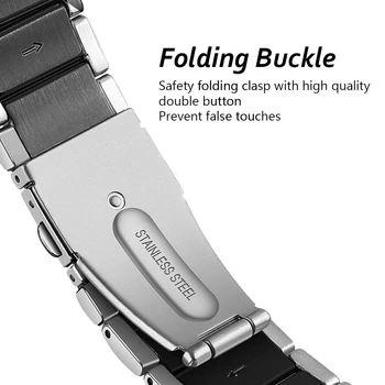 Din Oțel inoxidabil Curea + Link Remover pentru Samsung Galaxy Watch 46mm SM-R800 Eliberare Rapidă Banda Curea brățară Brățară