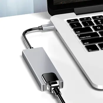 C USB Hub Multiport Adaptor cu USB PD Încărcător 4kHDMI-compatibil Ethernet RJ45 Adaptor de Rețea pentru MacBook Pro de Windows Laptop-uri