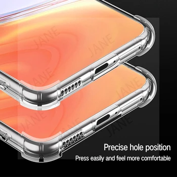 Protecție Silione Capacul din Spate Pentru Xiaomi Poco M3 X3 NFC Transparent Caz TPU Pentru Xiaomi Mi 10T Pro Mi 10T Lite 5G poco m3 Funda