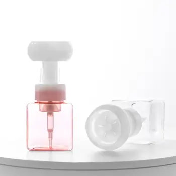 250 ml Dozator Sapun Lichid Flori de Forma Spuma de Spumare Pompa Sticlă Goală de Plastic Clar Sticla de Gel de Dus Pompa de Spumă de Sticlă