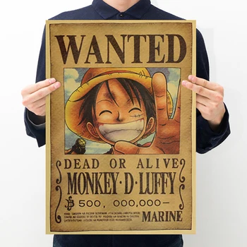 One Piece Luffy Retro Anime Imagine Poster Canvas Decor Mural Acasă Camera Pentru Copii Decor De Perete Manga Premiul Serie Decor Pictura