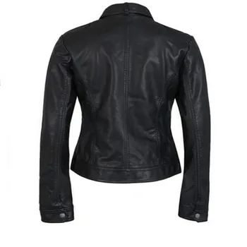 New2020 Moda Noua Geaca de Piele pentru Femei Curățare Singur Geaca de Piele PU Motocicleta Temale Femei haina Subțire XS-XXXL