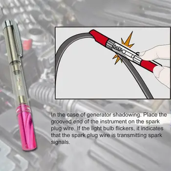 Auto Aprindere Indicator Plug Wire Tester Diagnoza Bec Instrument pentru Auto Motociclete Motor Mic