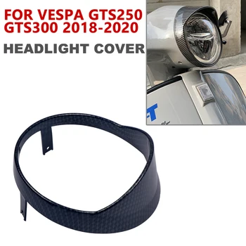 Pentru VESPA GTS250 GTS300 GTS 250 300 2018 Motocicleta Faruri Capacul de Paza cu Lumina Blocarea Margine de Argint Protector Scut de Vânt
