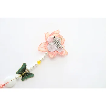 Retro stil Chinezesc cheongsam Hanfu pure de mână-brodate fluture ciucuri presiune agățat pandantiv brosa accesorii