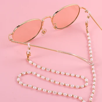 70 cm de Moda Casual, ochelari de Soare Accesorii Reglabile Ochelari Lanț Pearl Masca Lanț de Frânghie Chic Multi-Scop Masca Titular