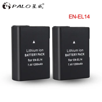 PALO EN-EL14 EN EL14 EN-EL14a Baterie + LCD Dual Incarcator pentru Nikon P7800,P7100,D3400,D5500,D5300,D5200,D3200,D3300,MH-24