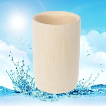 Noul Tradiționale lucrate Manual Masiv Natural de Bambus Ceașcă De Ceai de Apă Dragul de Cafea Băuturi Suc Lemn Cupa 7.3*12cm