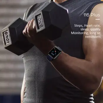 116 Plus Ceas Inteligent Bărbați Femei Monitor de Presiune sanguina Tracker de Fitness Brățară Rata de Inima Smartwatch Pentru Android IOS Ceas Inteligent