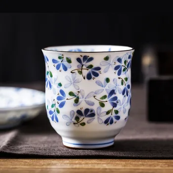 Japoneze Albastru Muguri Underglaze Ceramice Apă Ceașcă de Ceai 245ml
