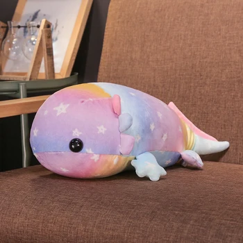 Colorate Drăguț De Pluș Dinozaur Pește Jucării De Pluș Umplute Jos Bumbac Gigant Salamander Păpușă Jucărie Pentru Copii Perna De Dormit Fata Cadou