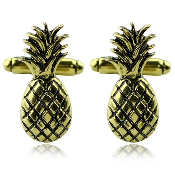 Fructe Ananas butoni de Aur de Lux Butoni de Metal Moda pentru Bărbați Tricou Butonul de Bijuterii