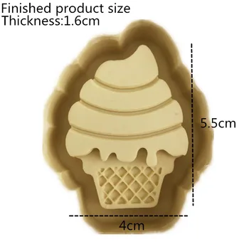 3D inghetata forma de silicon mucegai fudge DIY Petrecere decorare tort instrument de bomboane de lut Ciocolata Mucegai