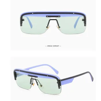 KAPELUS Bărbați Siamezi ochelari de Soare de Mari Dimensiuni Cadru Mare, ochelari de Soare Sport în aer liber Oglindă de Conducere 13US