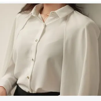 Femei Noi 2021 Cămașă de Moda de Înaltă Calitate Elegant Cape Șifon Bluza Femei OL Bluza Batwing Maneca vrac Blusas Combinezon