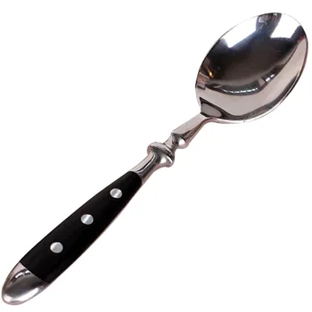 Din oțel inoxidabil de vest tacamuri trei cuie cuțit furculiță lingură practice bachelita mâner negru din oțel inoxidabil cuțit, furculiță, lingură