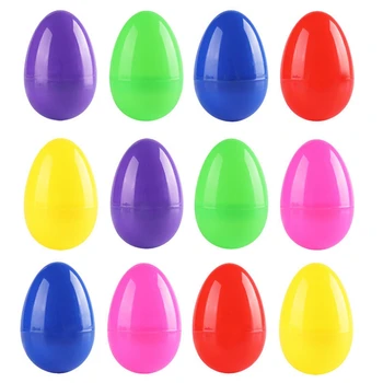 60Pcs Completabile Plastic Easter Egg Hunt Petrecere Pachet de Aprovizionare Asortate Plastic de Culoare Ouă